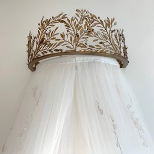 Monique Lhuillier PB Kids Gold Vine Crown